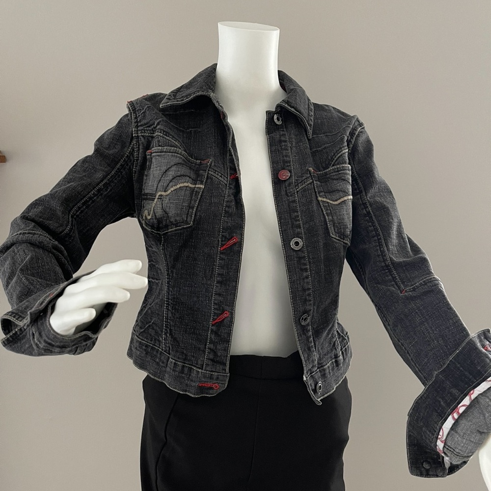 Gray Jean Jacket